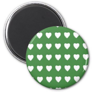 Green Hearts Magnet by AllyJCat at Zazzle