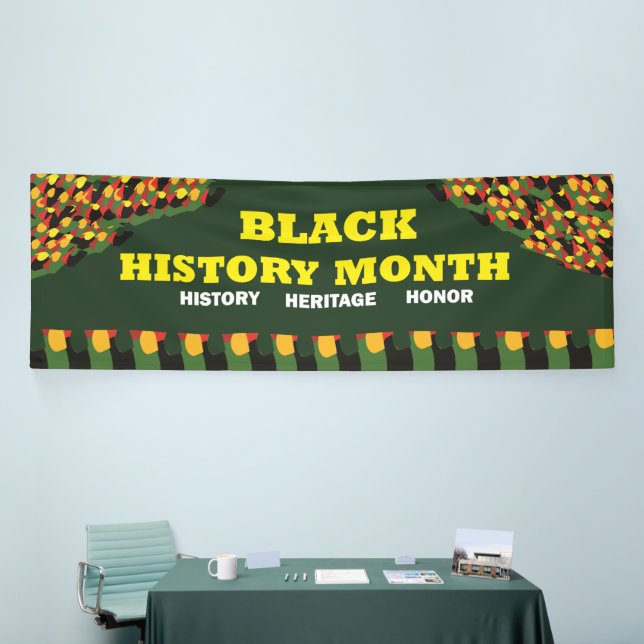 Green Heritage Banner - Black History Month (Tradeshow)