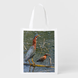 Green Heron (Butorides virescens) Grocery Bag