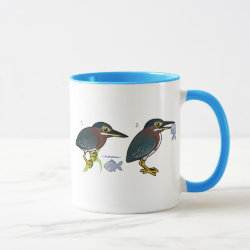 Green Heron Hunting Technique Mug