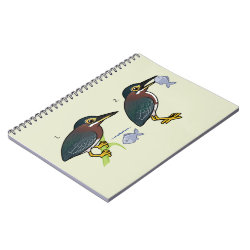 Green Heron Hunting Technique Photo Notebook (6.5