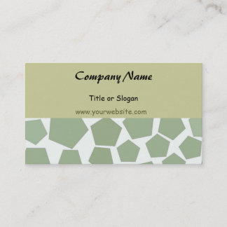 Green Hexagon Business Design Card
