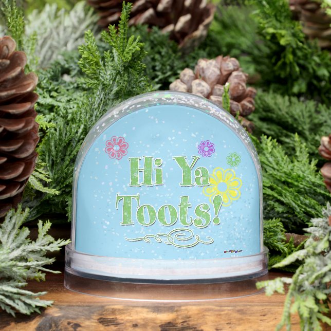 Green Hi Ya Toots Snow Globe (Winter)