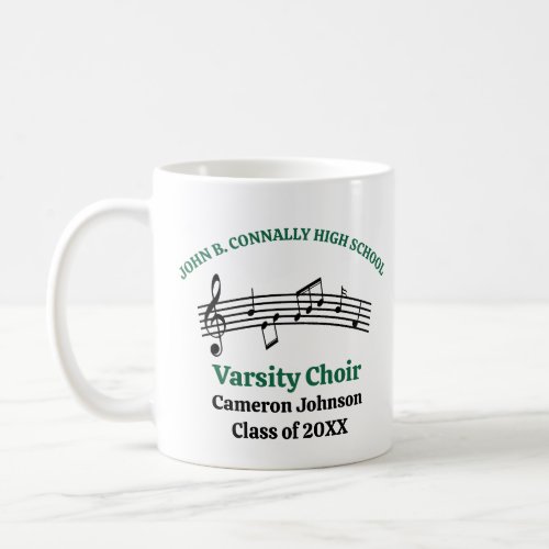 Green High School Choir Customizable Coffee Mug