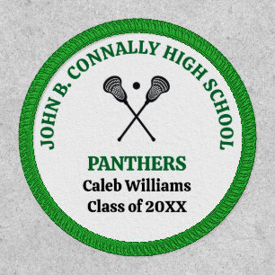 Green High School Lacrosse Team Personalized Patch