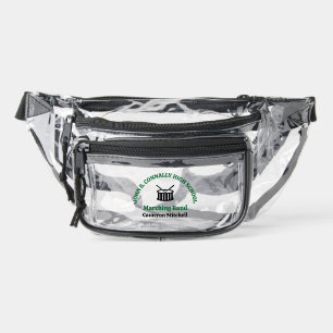 Green High School Marching Band Personalized Clear Fanny Pack
