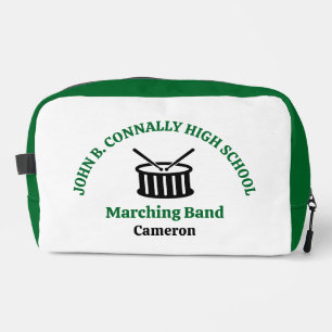 Green High School Marching Band Personalized Dopp Kit