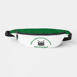 Green High School Marching Band Personalized Fanny Pack