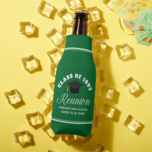 Green High School Reunion Personalized Party Bottle Cooler