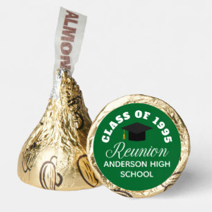 Green High School Reunion Personalized Party Hershey®'s Kisses®