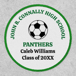 Green High School Soccer Team Personalized Patch