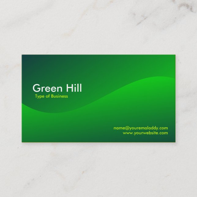 Green Hill 2 Business Card (Front)