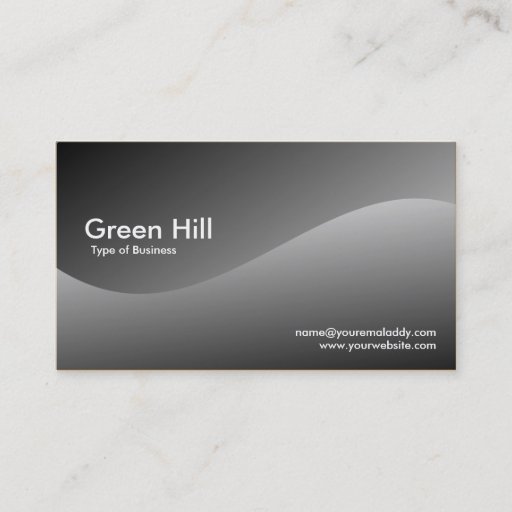 Customizable Green Hill 3 Business Card Templates