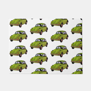 Green Hippie Car Door Mat