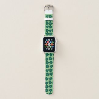Green Hippie Flowers  apple watch band