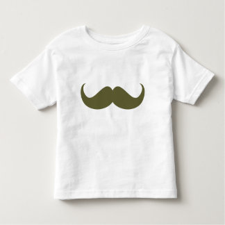 Green Hipster Mustache Toddler Tee