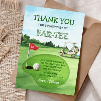 Green Hole-In-One Golf Birthday Par-tee