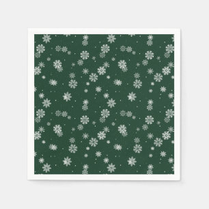 Green Holiday Napkins