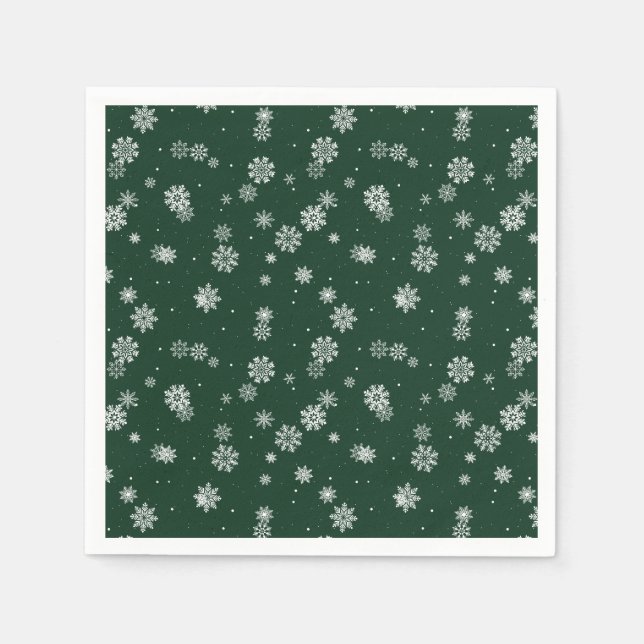 Green Holiday Napkins (Front)