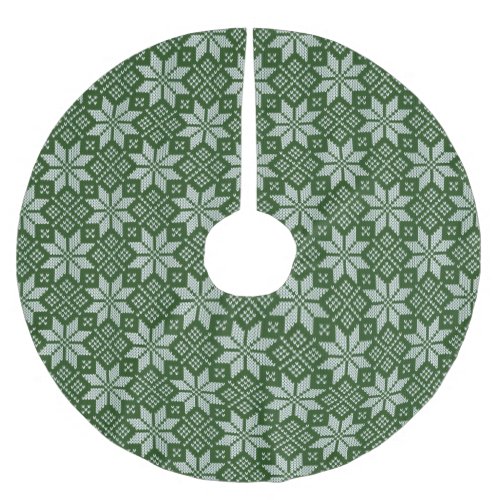 Green Holiday Sweater Brushed Polyester Tree Skirt