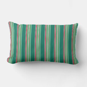 Green Holiday Throw Pillow 