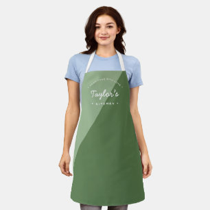 Green Homemade with Love Personalized Kitchen Apron