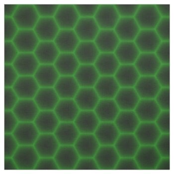 Green Honeycomb Fabric by StellarEmporium at Zazzle