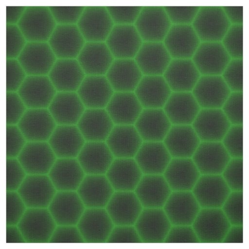 Green Honeycomb Fabric
