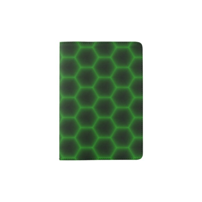 Green Honeycomb Passport Holder (Front)