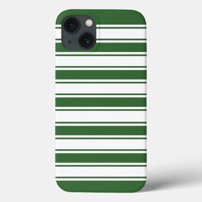 Green Horizontal Stripe Case-Mate iPhone Case (Back)