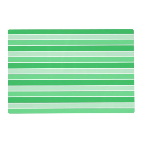 Green Horizontal Striped Placemat