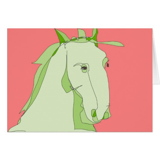 Green Horse Cards (Front Horizontal)