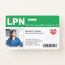 Green | Hospital Medical Employee Photo ID Badge