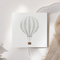 Green Hot Air Balloon Paper Napkin
