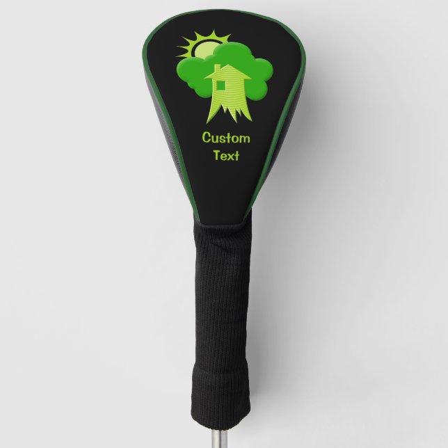 Green House Golf Head Cover (Front)