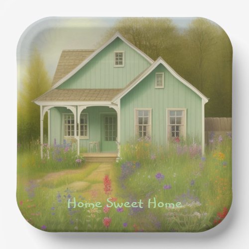 Green House Housewarming Paper Plates