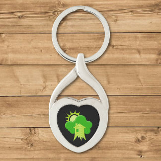 Green House Keychain