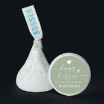Green Hugs & Kisses From The New Mr. & Mrs Wedding Hershey®'s Kisses®<br><div class="desc">Leaf Green Hugs & Kisses From The New Mr. & Mrs Wedding Personalized Hershey's Kisses® Favors. This modern wedding or any event custom candies are simple and minimal with a plain solid background color and trendy signature calligraphy script fonts. Shown in the new Wedding Color Palette. Also features a simple...</div>