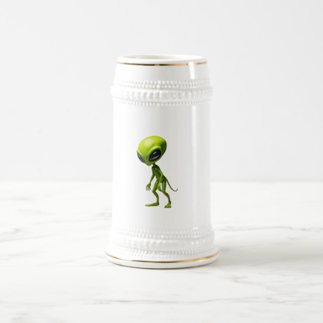 Green humanoid beer stein (Center)