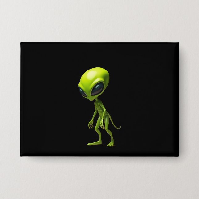 Green humanoid button (Front)