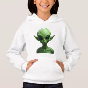 Green humanoid hoodie