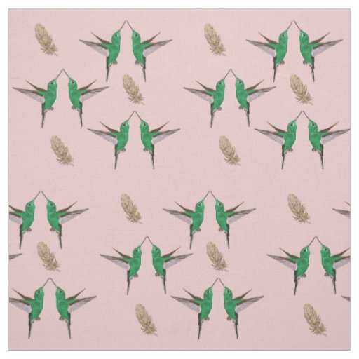 Green Hummingbird Fabric