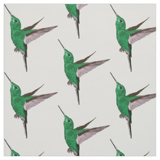 Green Hummingbird Fabric