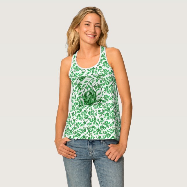 Green Hummingbird Top Tank (Front Full)