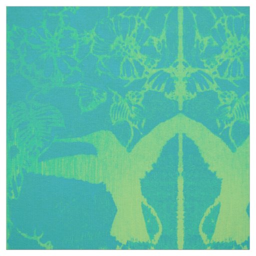 Green Hummingbirds Fabric