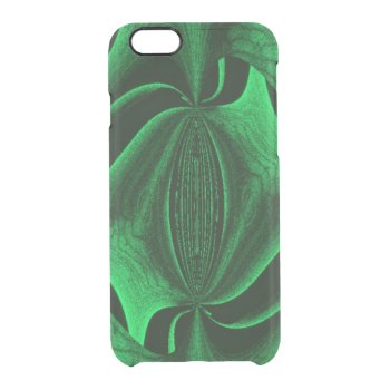 Green Hunter Fractal Clear iPhone 6/6S Case