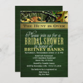 Green Hunting Camo Bridal Shower Invitations (Front/Back)