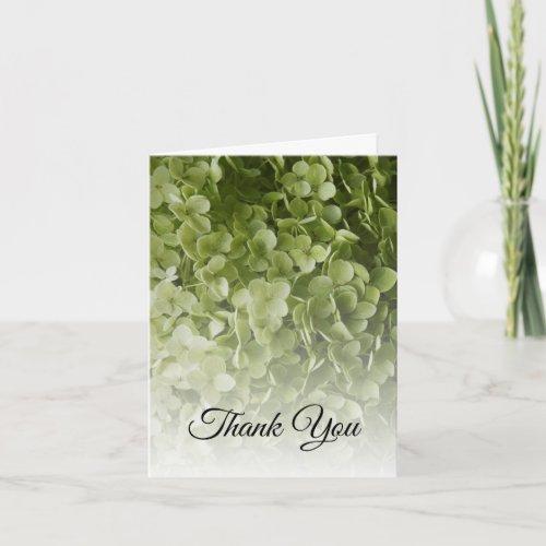 Green Hydrangea Floral Sympathy Thank You