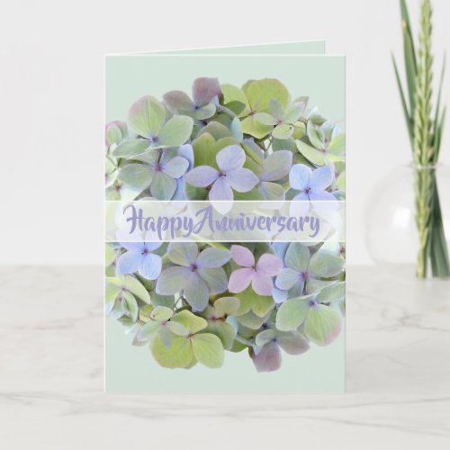 Green Hydrangea Flower All Occasion Greeting Card