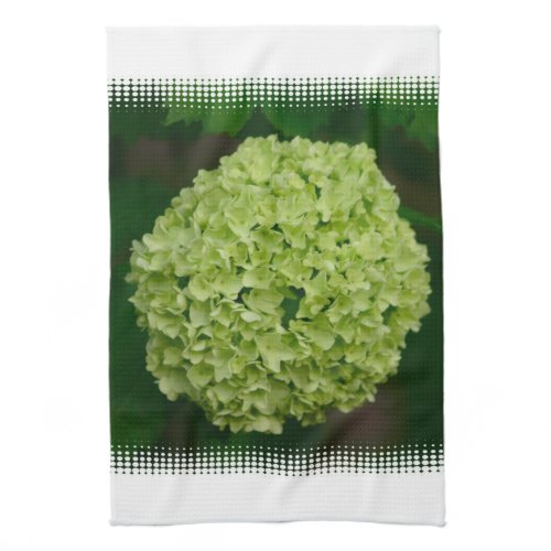 Green Hydrangea Kitchen Towel